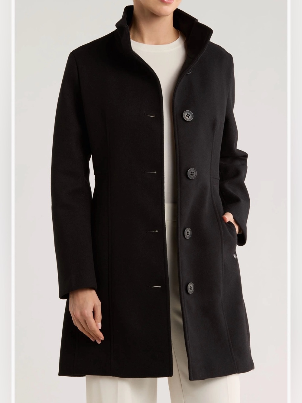 Calvin Klein Stand Collar Coat